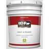 BEHR PREMIUM PLUS 5 gal. #MQ3-55 White Lie Flat Low Odor Interior Paint & Primer