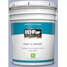 BEHR PREMIUM PLUS 5 gal. #S540-3 Meadow Phlox Satin Enamel Low Odor Interior Paint & Primer