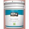 BEHR PREMIUM PLUS 5 gal. #S160-4 Portuguese Dawn Satin Enamel Low Odor Interior Paint & Primer