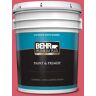 BEHR PREMIUM PLUS 5 gal. #130B-6 Dragon Fruit Satin Enamel Exterior Paint & Primer