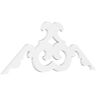 Ekena Millwork Pitch Benson 1 in. x 60 in. x 27.5 in. (10/12) Architectural Grade PVC Gable Pediment Moulding