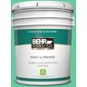 BEHR PREMIUM PLUS 5 gal. #470B-4 Intense Jade Semi-Gloss Enamel Low Odor Interior Paint & Primer