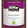 BEHR PREMIUM PLUS 1 gal. #ICC-82 Library Red Eggshell Enamel Low Odor Interior Paint & Primer