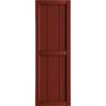 Ekena Millwork 16-1/8 in. x 70 in. True Fit PVC 3-Board Framed Board and Batten Shutters in Pepper Red (Per Pair)