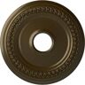 Ekena Millwork 18-5/8" 4" ID x 1-1/8" Classic Urethane Ceiling Medallion (Fits Canopies upto 12-3/4"), Brass