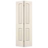 JELD-WEN 32 in. x 80 in. Santa Fe Primed Smooth Molded Composite Closet Bi-fold Door