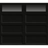 Clopay Bridgeport Steel 8 ft. x 7 ft. 6.3 R-Value Insulated Black Garage Door with Plain Windows