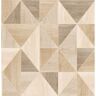 Advantage Simpson Light Brown Geometric Wood Strippable Roll (Covers 56.4 sq. ft.)