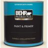 BEHR PREMIUM PLUS 1 qt. #S320-1 Farm House Satin Enamel Exterior Paint & Primer