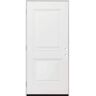 Steves & Sons 36 in. x 80 in. Element Series 2-Panel Square Wht Primed Steel Prehung Front Door Right-Hand Outswing with 4 in. Wall