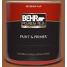 BEHR PREMIUM PLUS 1 qt. #240D-7 Chestnut Stallion Flat Exterior Paint & Primer