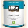 BEHR PREMIUM PLUS 1 gal. #290A-1 Angel Food Satin Enamel Low Odor Interior Paint & Primer