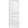 Masonite 30 in. x 80 in. 2 Panel Roman Round Top Right-Handed Hollow-Core Smooth Primed Composite Single Prehung Interior Door