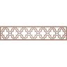 Ekena Millwork Chicago Fretwork 0.375 in. D x 46.75 in. W x 10 in. L Walnut Wood Panel Moulding