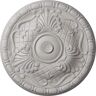 Ekena Millwork 15-3/4 in. x 5/8 in. Amelia Urethane Ceiling Medallion (Fits Canopies upto 4-1/8 in.), Ultra Pure White