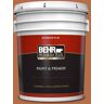 BEHR PREMIUM PLUS 5 gal. #M210-7 Thanksgiving Flat Exterior Paint & Primer