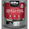 BEHR PREMIUM 1 gal. Slate Gray Self-Priming 1-Part Epoxy Satin Interior/Exterior Concrete and Garage Floor Paint