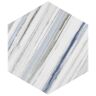 Merola Tile Flow Hex Blue 8-5/8 in. x 9-7/8 in. Porcelain Floor and Wall Tile (11.5 sq. ft./Case)
