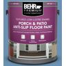 BEHR PREMIUM 1 gal. #M510-4 Brittany Blue Textured Low-Lustre Enamel Interior/Exterior Porch and Patio Anti-Slip Floor Paint