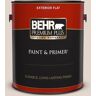 BEHR PREMIUM PLUS 1 gal. #770A-2 Kangaroo Tan Flat Exterior Paint & Primer