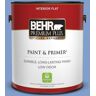 BEHR PREMIUM PLUS 1 gal. #BIC-09 Caribbean Sky Flat Low Odor Interior Paint & Primer