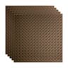 Fasade Diamond Plate 2 ft. x 2 ft. Argent Bronze Lay-In Vinyl Ceiling Tile (20 sq. ft.)