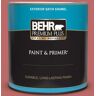 BEHR PREMIUM PLUS 1 qt. #MQ1-11 Drama Queen Satin Enamel Exterior Paint & Primer