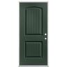 Masonite 36 in. x 80 in. Cheyenne 2-Panel Left Hand Inswing Painted Smooth Fiberglass Prehung Front Exterior Door No Brickmold