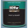 BEHR PREMIUM PLUS 1 qt. #PMD-14 Yacht Harbor Semi-Gloss Enamel Exterior Paint & Primer