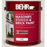 BEHR 1 gal. #GR-W11 Silver Ash Flat Masonry, Stucco and Brick Interior/Exterior Paint