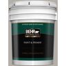 BEHR PREMIUM PLUS 5 gal. #T17-09 Laid Back Gray Semi-Gloss Enamel Exterior Paint & Primer