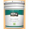 BEHR PREMIUM PLUS 5 gal. #P240-4 Mango Tango Semi-Gloss Enamel Low Odor Interior Paint & Primer