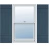 Ekena Millwork 14 in. x 40 in. Lifetime Vinyl Custom Four Board Joined Board and Batten Shutters Pair Classic Blue