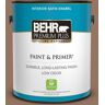 BEHR PREMIUM PLUS 1 gal. #BXC-84 Corral Brown Satin Enamel Low Odor Interior Paint & Primer