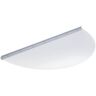 Ultra Protect 48 in. x 23 in. Semi-Round Clear Polycarbonate Window Well Cover