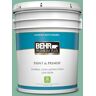 BEHR PREMIUM PLUS 5 gal. #480D-4 Indian Ocean Satin Enamel Low Odor Interior Paint & Primer