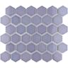 Merola Tile Hudson Due 2" Hex Lavendar 10-7/8 in. x 12-5/8 in. Porcelain Mosaic Tile (9.7 sq. ft./Case)