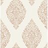 Advantage Gillian Medallion Orange Non Pasted Non Woven Wallpaper