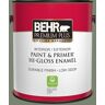 BEHR PREMIUM PLUS 1 gal. #PPU11-18 Cactus Garden Hi-Gloss Enamel Interior/Exterior Paint & Primer