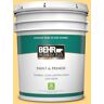 BEHR PREMIUM PLUS 5 gal. #P260-4 Banana Mania Semi-Gloss Enamel Low Odor Interior Paint & Primer