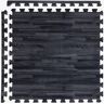 IncStores FlooringInc Black 2 ft. x 2 ft. x 5/8 in. T Soft Wood Print Foam Flooring Tiles (12 tiles/48 sq. ft.)