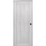 Belldinni Shaker 24 in. x 84 in. 1 Panel Left-Hand Ribeira Ash Wood Composite DIY-Friendly Single Prehung Interior Door