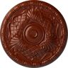 Ekena Millwork 15-3/4 in. x 5/8 in. Amelia Urethane Ceiling Medallion (Fits Canopies upto 4-1/8 in.), Firebrick