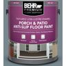 BEHR PREMIUM 1 gal. #N470-5 Norwegian Blue Textured Low-Lustre Enamel Interior/Exterior Porch and Patio Anti-Slip Floor Paint