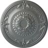 Ekena Millwork 26-1/4 in. x 3-1/4 in. Athens Urethane Ceiling Medallion (Fits Canopies up to 3-5/8 in.), Platinum