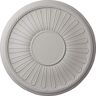 Ekena Millwork 19-7/8 in. x 1-1/4 in. Leandros Urethane Ceiling Medallion (Fits Canopies upto 6-3/8 in.) Hand-Painted Ultra Pure White