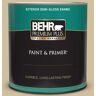 BEHR PREMIUM PLUS 1 qt. #S320-3 Final Straw Semi-Gloss Enamel Exterior Paint & Primer