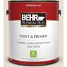 BEHR PREMIUM PLUS 1 gal. #GR-W12 Confident White Flat Low Odor Interior Paint & Primer