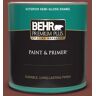 BEHR PREMIUM PLUS 1 qt. #S150-7 Fire Roasted Semi-Gloss Enamel Exterior Paint & Primer