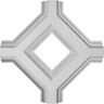 Ekena Millwork 36 in. Inner Diamond Intersection for 8 in. Deluxe Coffered Ceiling System